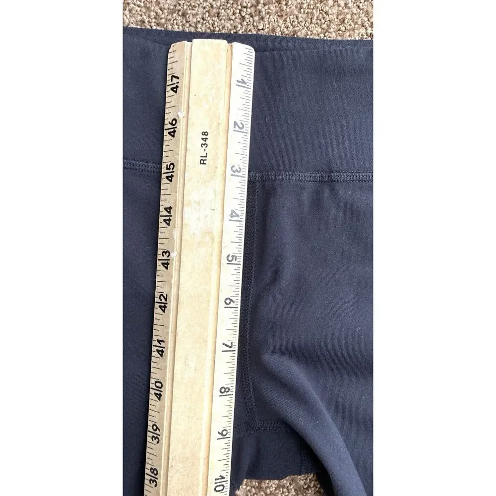 Tory Sport Black Cropped Leggings XS TP High Rise Athletic Yoga Workout Pants